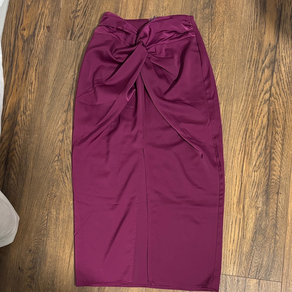 Fate Deep Purple Pencil Skirt